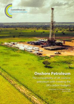 Front cover of the CCC report, Onshore Petroleum