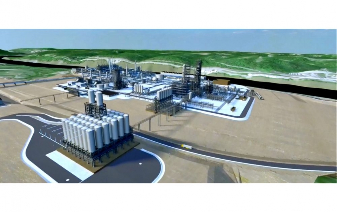 Artist's impression of the plant (Credit: Shell)