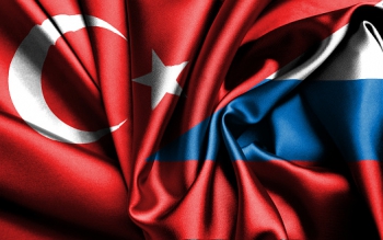 Turkey Russia flags