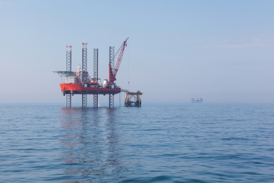 UK offshore oil and gas rig