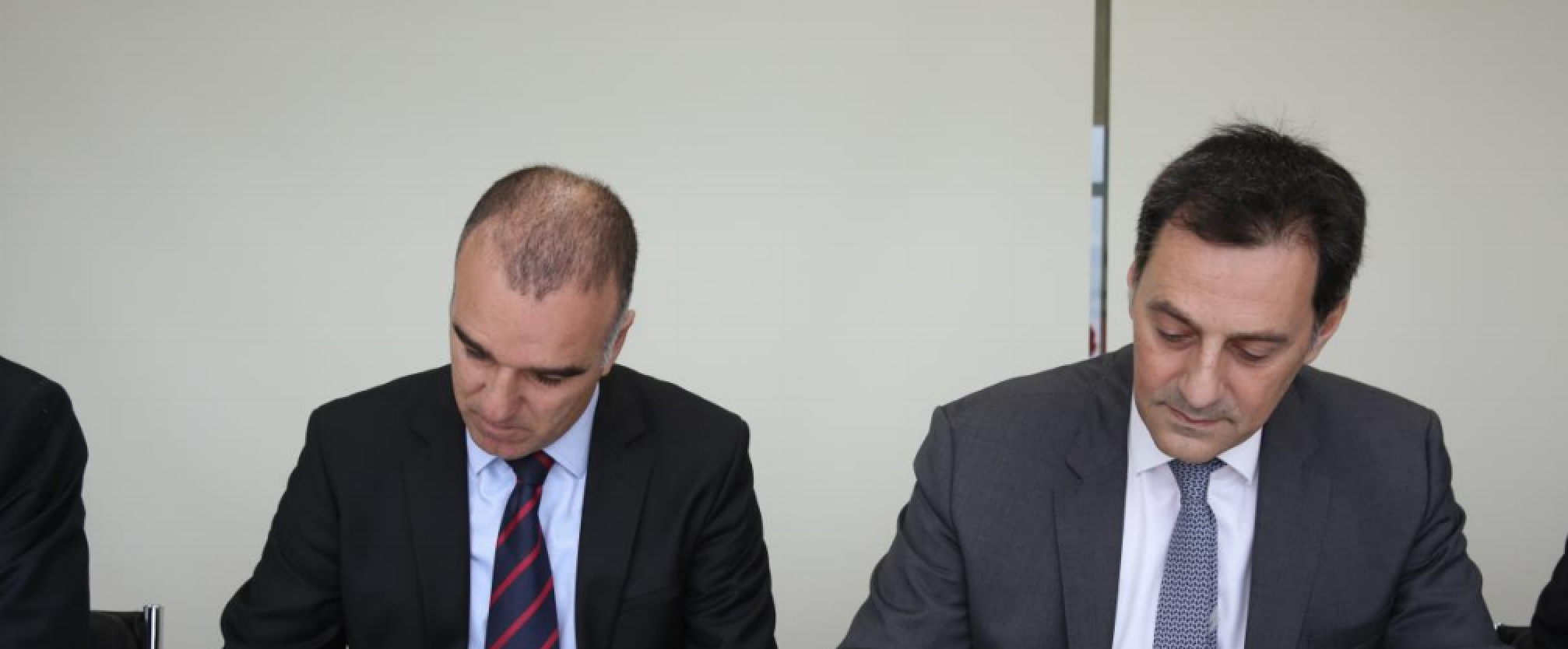 Energean’s CEO Mathios Rigas (right) and Dorad’s Chairman Erez Halfon (Source: Energean)
