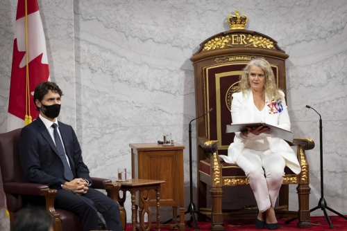 Governor General Julie Payette delivers the Throne Speech (Reuter image)