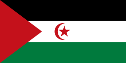 Flag of Western Sahara, since 1979 occupied by Morocco